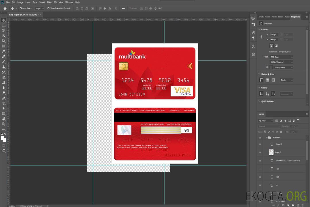 Carte électronique visa multibancaire Panama template Carte électronique visa multibancaire Panama template